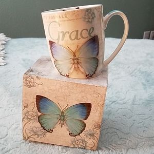 Christian Art Gifts butterfly coffee mug